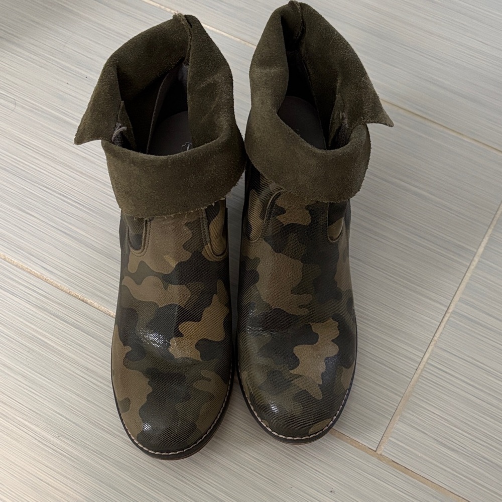 Camo Ankle Boots